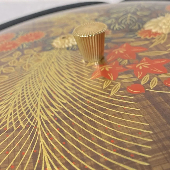Vintage  Otagiri Japan Lacquerware Lidded Dish - Picture 4 of 15